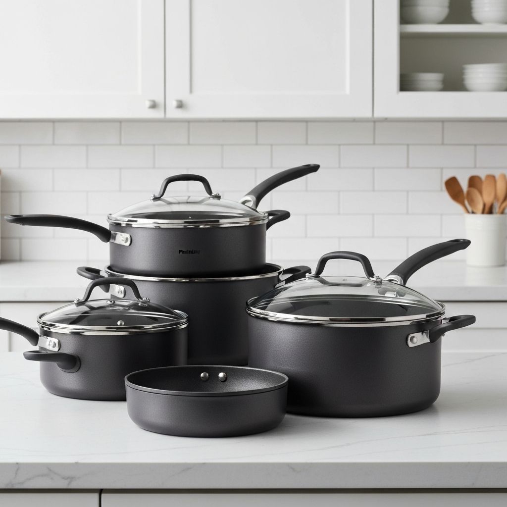 Calphalon Premier space saving cookware with stackable lids